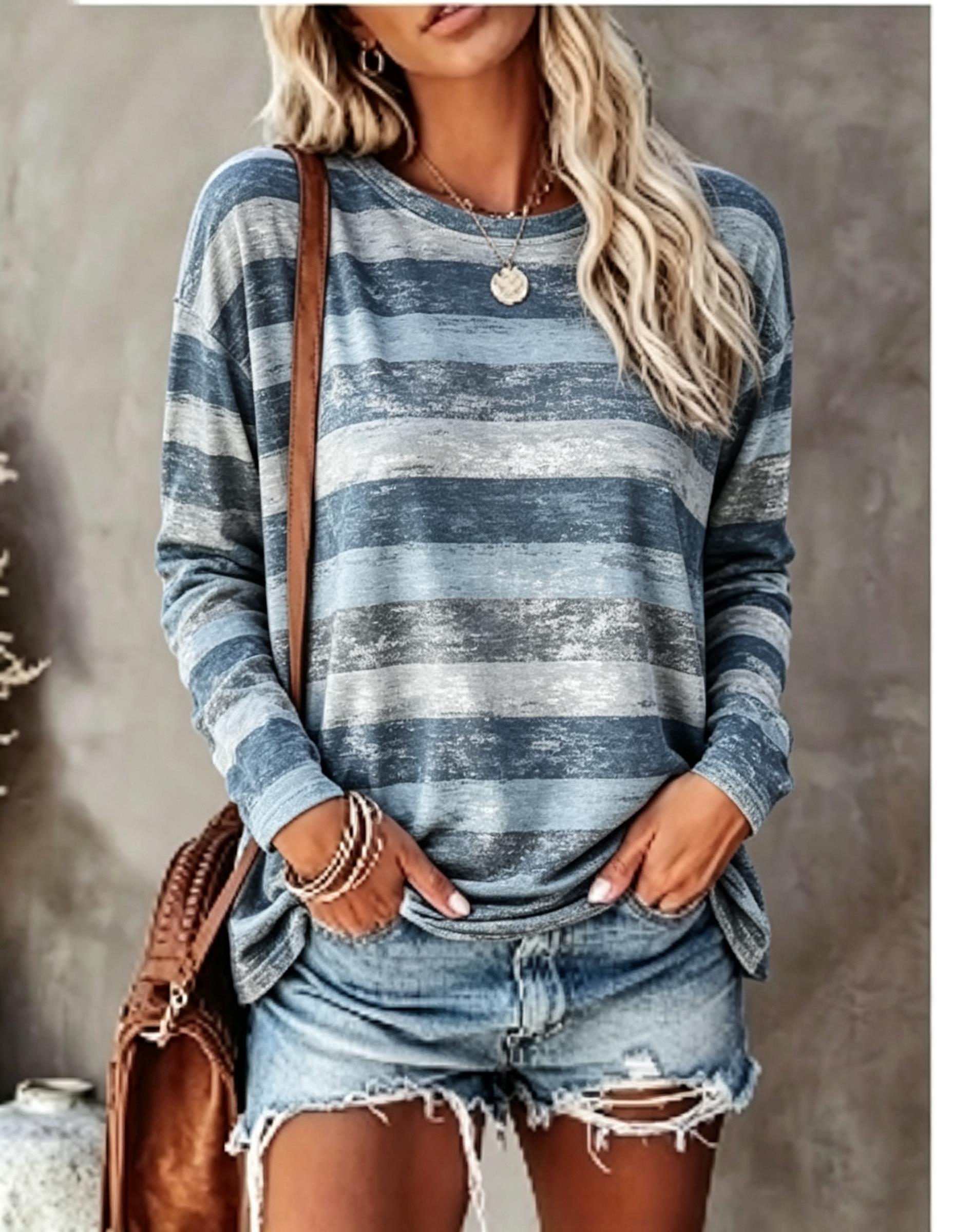 Женская футболка с длинным рук – обзор и цена Embellish Knit