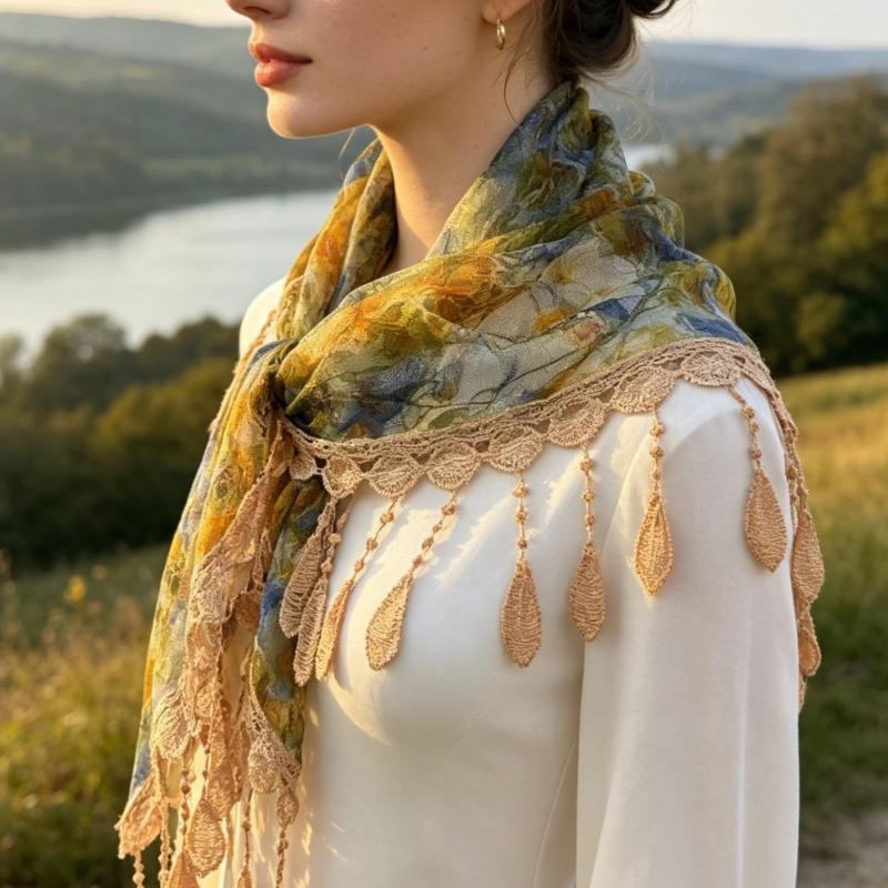 Богемный треугольный шарф с ки – обзор и цена Tassel Fringe Trim